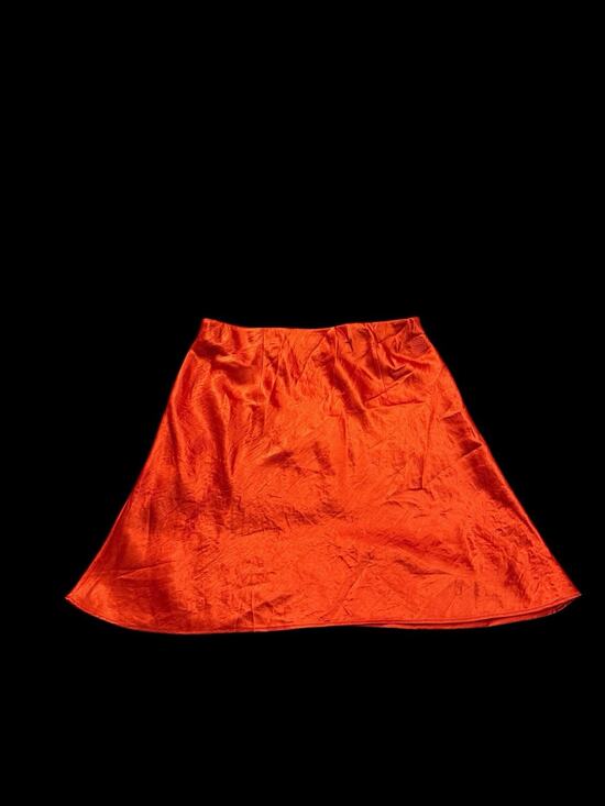 Aritzia Dresses & Skirts - Title: Aritzia Babaton Slip Satin Mini Skirt Orange Coral High Sheen Size 4